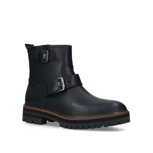 Men's Black Leather Ankle Boots